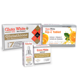 Gluta white tablets, cream & Serum